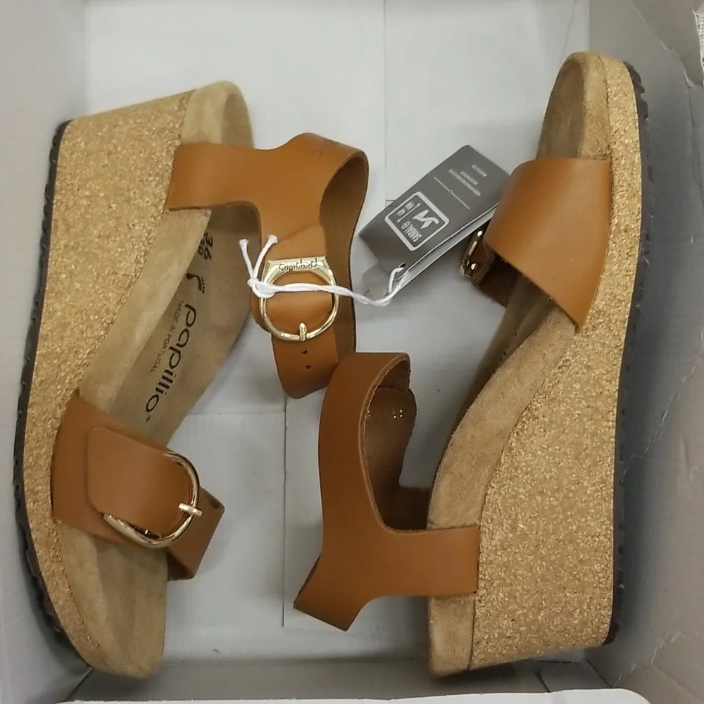 Nitb Papillio by Birkenstock ginger Brown Soley Wedge heel comfort San…
